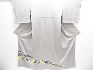 霞取りに花模様付け下げ訪問着